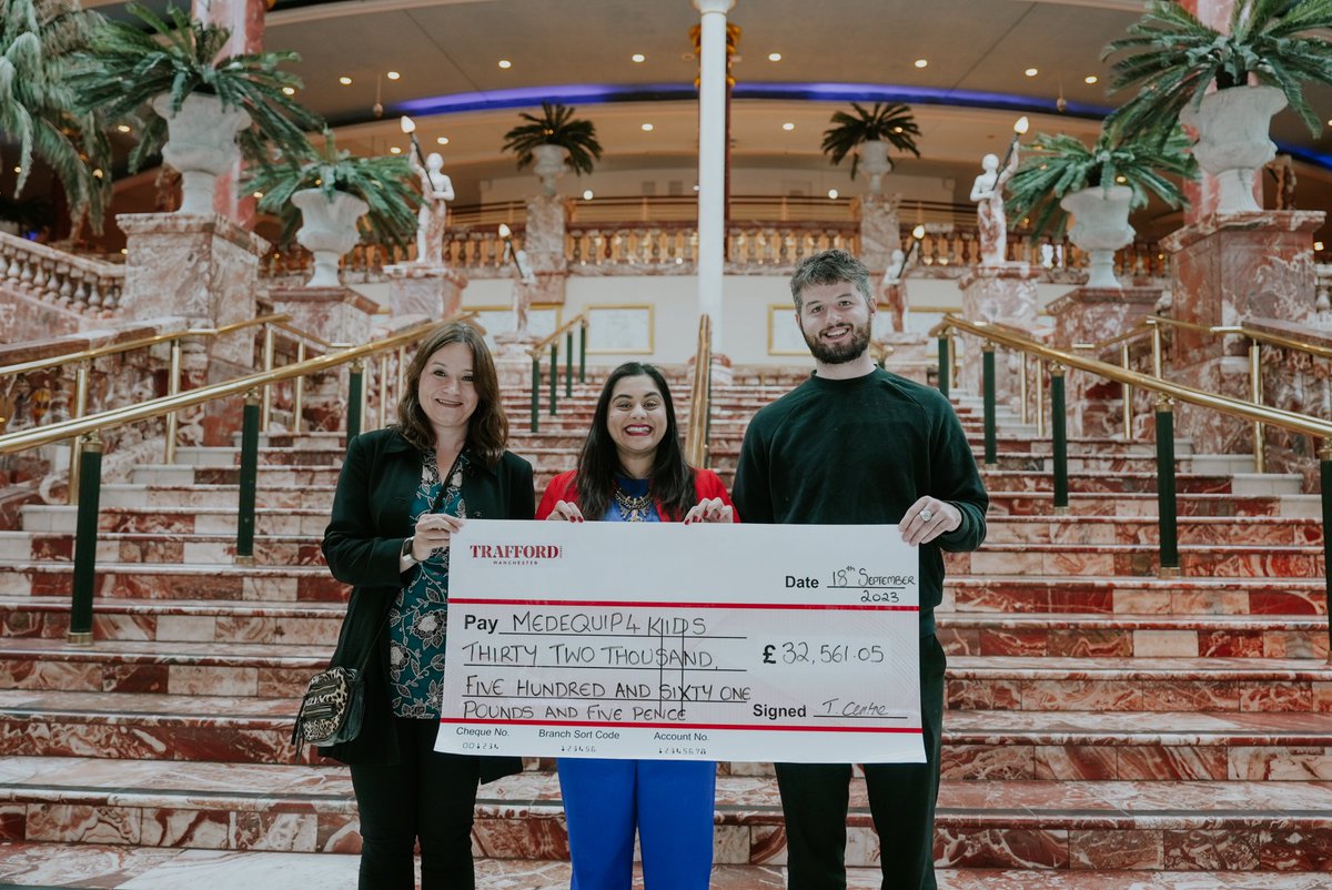 Thanks so much to The Trafford Centre for all your fabulous support! 💕 medequip4kids.org.uk/2023/09/20/tra…
