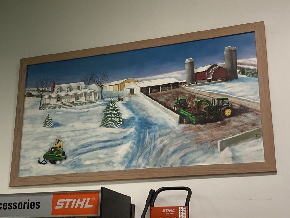 The coolest pictures in a <a href="/JohnDeere/">John Deere USA</a> dealership award goes to <a href="/AgPro_Ohio/">Ag-Pro Ohio</a> in London….. like c’mon!!!! a8850 and a 4955 with a Maximizer….. how awesome is that!!!!!!