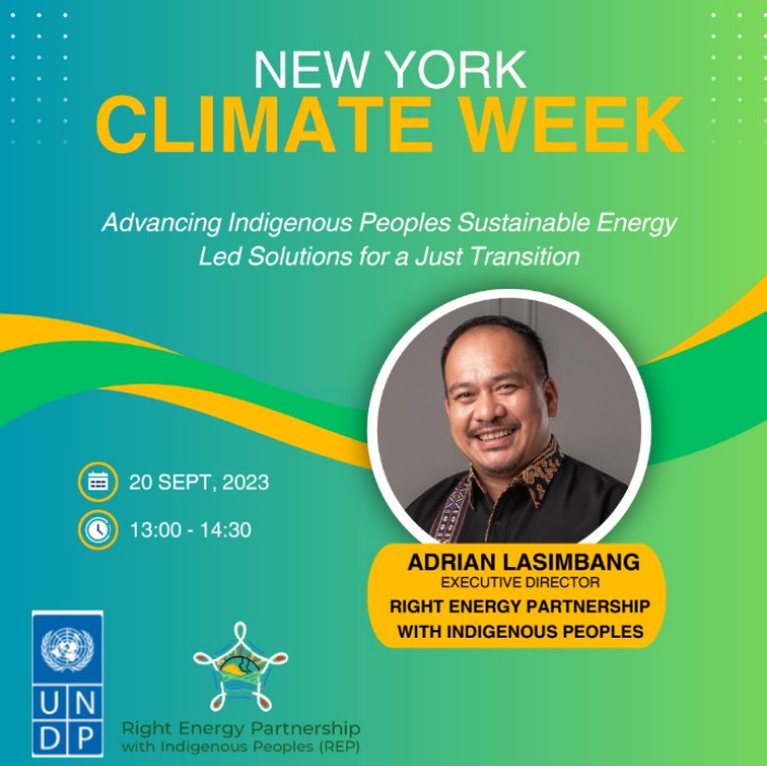 Join me and other panelist in this Climate week event hosted by UNDP as we discuss about advancing indigenous led Solutions for just Energy Transition rightenergypartnership.org/advancing-indi…