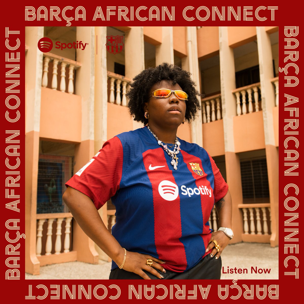 SpotifyAfrica's tweet photo. .@tenientertainer’s eclectic sound mirrors the energy of Africa to the world in an unapologetic and unfiltered style.

Explore a curated selection of tracks that connect @fcbarcelona to Africa as we know it: https://t.co/oX4P1Wc6e0