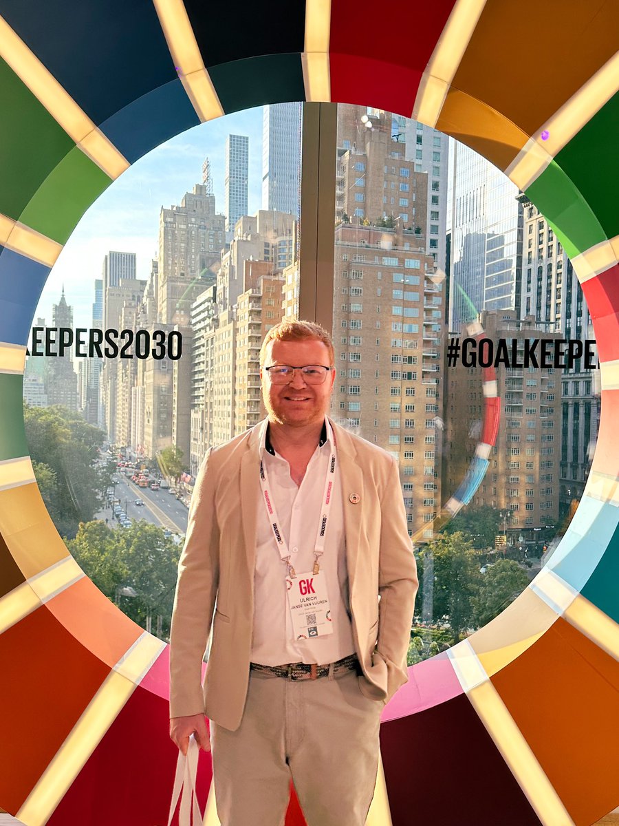 UlrichJvV's tweet photo. I’m here and ready for #Goalkeepers2030! Excited to engage with ordinary people from across the globe who are doing extraordinary things in their communities towards the Sustainable Development Goals for people and a better world. https://t.co/veGlsJQvh7
