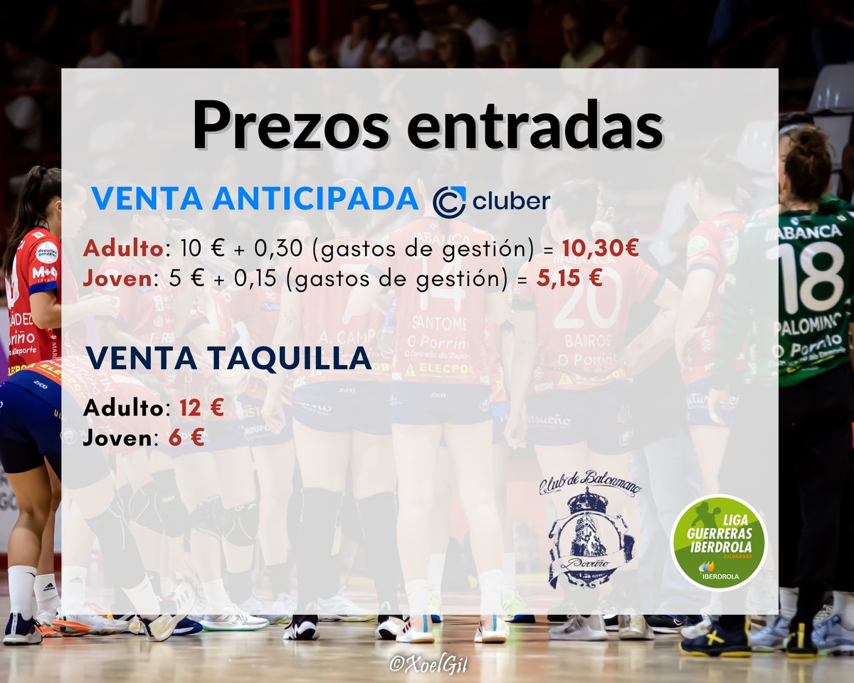 Queremos a primeira vitoria na #LigaGuerrerasIberdrola na casa, e que mellor forma que no #PartidoEstrella ?⭐️

📅 Venres, 22 de setembro
🆚 <a href="/CBLaCalzada/">Club Balonmano MotiveMarket.com La Calzada</a>
⏰ 21:00
📍Pavillón Municipal do Porriño
📺<a href="/teledeporte/">Teledeporte</a>
🎟️Taquilla online: cutt.ly/porrinogijonen…

#⃣ #Apaixonquenosune