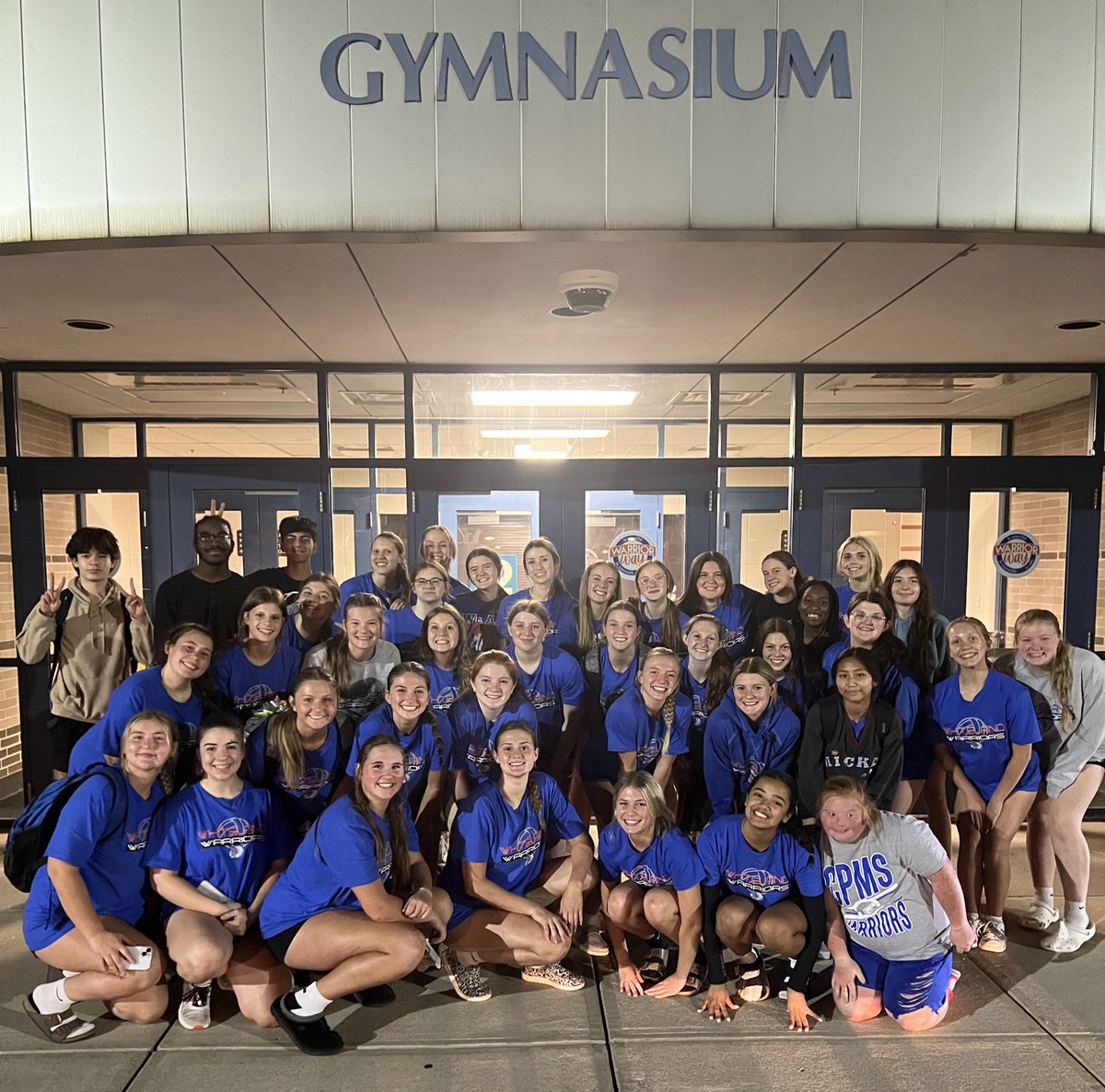 WhitelandVB's tweet image. We aren't sure the last time it happened, so we had to document it! A sweep for your Warriors as all three teams were victorious against Martinsville last night!
Come on out tonight for the HOME match against Southport!
JV @ 5:30, Varsity to follow!
The theme is MERICA'