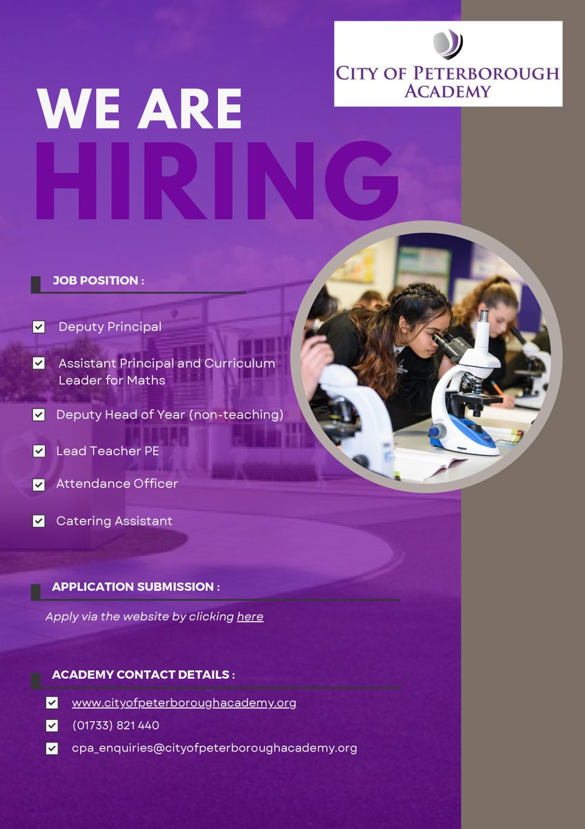 City of Peterborough Academy tweet media