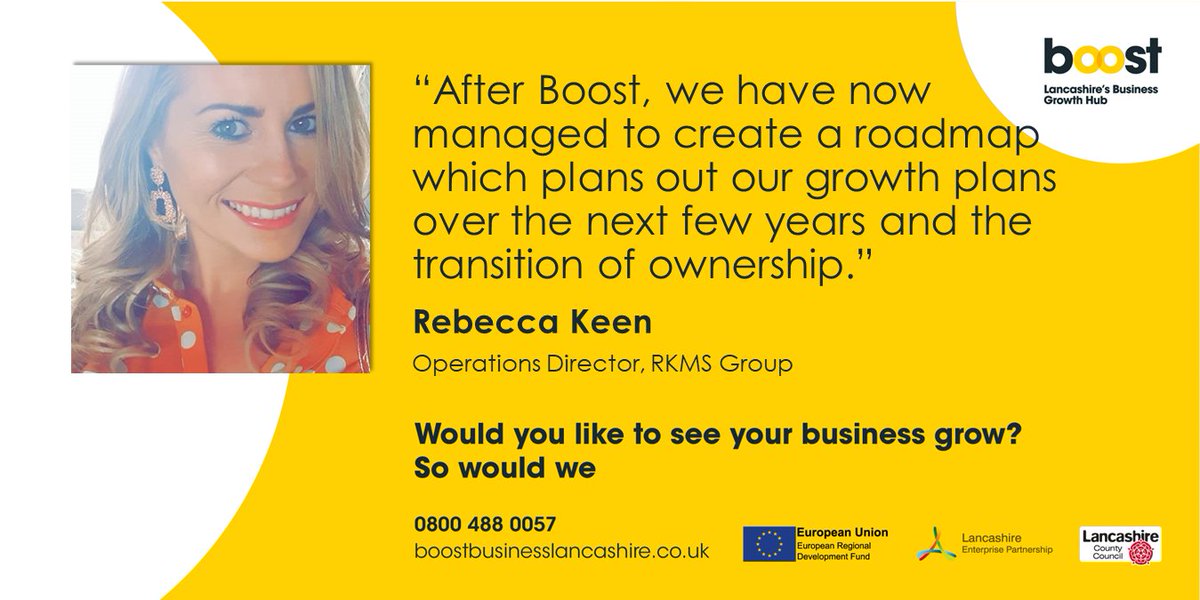 Rebecca Keen is operations director at Blackpool-based RKMS Group. 

They joined Boost's Growth Mentoring programme, seeking advice on succession planning.

In our latest Boost Q&amp;A, Rebecca shares her business growth story: bit.ly/48fBuSL 

#ISO9001 <a href="/RKMSUK/">RKMSGroup</a>