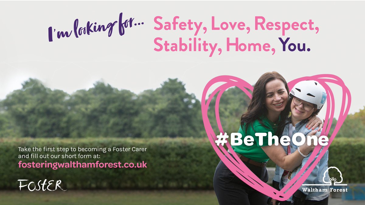 There are 238 foster children in Waltham Forest who need loving homes. That’s nearly the size of a full primary school in the borough. 

Find out how you can #BeTheOne for a loving child today. 💗

👉 Fill in our short form orlo.uk/scMW1
📞 or call 020 8496 3437