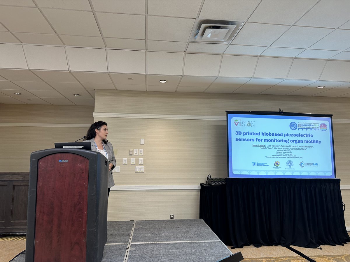 CPiaggioUniPisa's tweet photo. Siamo presenti alla International Conference on Biofabrication 2023, a Saskatoon in Canada!
Il professor Giovanni vozzi, Irene Chiesa e Gabriele Maria Fortunato hanno partecipato con presentazioni e keynote sulla stampa 3d e sul progetto Giotto! https://t.co/zXXviQ1Ipx