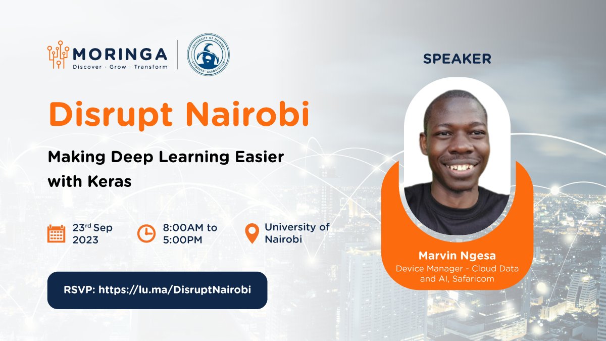 moringaschool's tweet photo. You don't want to miss this, so mark your calendar and join us for a day of innovation, learning, and networking. See you there! ⭐ 

#DisruptSummit #moringaschool https://t.co/mPt3Werrrb