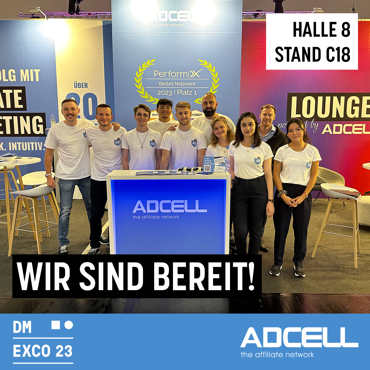 Wir sind am Start und hochmotiviert!🚀
Unser Team wartet und freut sich auf euren Besuch.💙

#dmexco2023 #DMEXCO #köln #letsgo #affiliatemarketing #publisher #advertiser