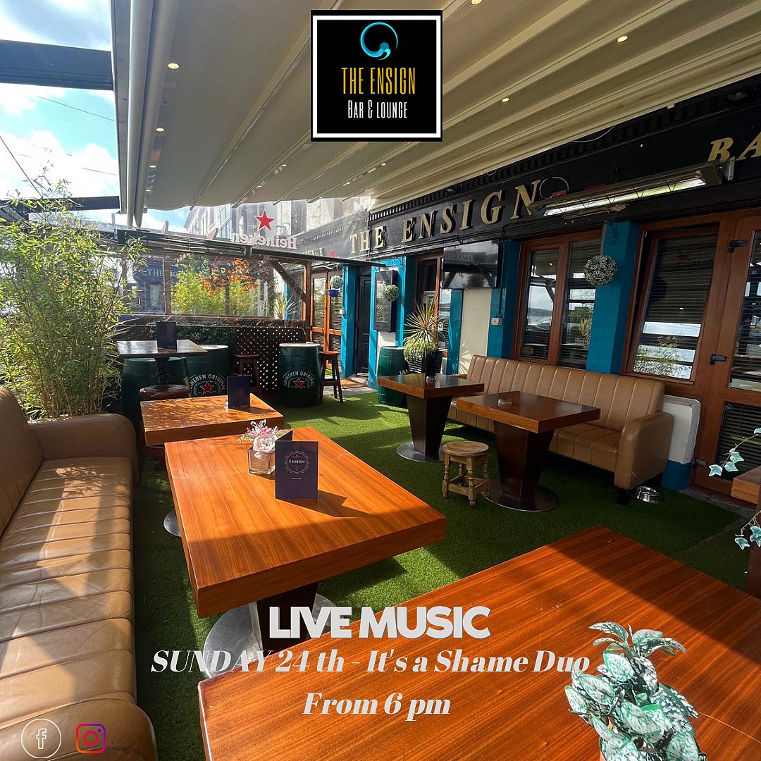 BarEnsign's tweet photo. Live Music this Sunday from 6 pm 
With its a shame Duo https://t.co/CwKoWtATG9