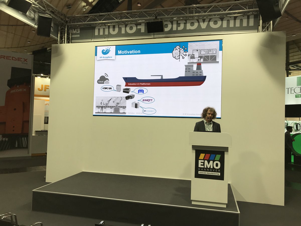 IIP-Ecosphere (@de_iipecosphere) on Twitter photo Weiter geht’s auf der <a href="/EMO_HANNOVER/">EMO HANNOVER | #EMO2023</a>: Im Innovation Forum (Halle 9, Stand G32) zeigen Per Schreiber und <a href="/holgerEichelber/">Holger Eichelberger</a> mögliche KI-Anwendungen und wie diese auf Basis der IIP-Ecosphere-Plattform in der Produktion genutzt werden können. Um 10 Uhr folgt hier Der heiße Stuhl 🔥! Weiter geht’s auf der <a href="/EMO_HANNOVER/">EMO HANNOVER | #EMO2023</a>: Im Innovation Forum (Halle 9, Stand G32) zeigen Per Schreiber und <a href="/holgerEichelber/">Holger Eichelberger</a> mögliche KI-Anwendungen und wie diese auf Basis der IIP-Ecosphere-Plattform in der Produktion genutzt werden können. Um 10 Uhr folgt hier Der heiße Stuhl 🔥!
