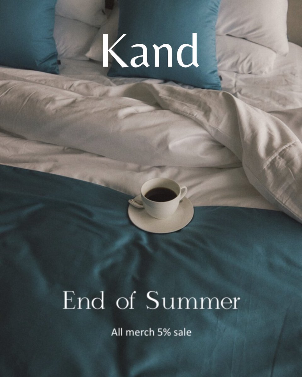 Kandofficial1's tweet image. 여름의 끝에서 #전상품 5% 할인을 준비했어요. 칸드는 따로 정기세일이 없는 브랜드인 만큼 간만에 준비한 세일! 놓치지마세요🩵

🎁트친들을 위해 준비한 선물
1.  #RT 추첨 n분께 칸드 티슈 케이스를 선물로 드립니다🫶🏻
2. RT 후 DM 주신 모든 분들께 5% 추가할인 쿠폰을 보내드려요. (=총 10% 할인)