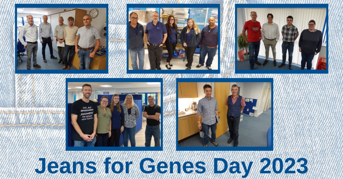 PPM_Test's tweet photo. 🌟We're thrilled to announce that PPM proudly participated in @Jeansforgenes Day 2023, supporting children with genetic disorders. 💙 A selection of staff are pictured below supporting this worthy cause.
#JeansForGenes #MakingADifference #WearJeansChangeLives #geneticcondition https://t.co/lgVL4YOZgJ