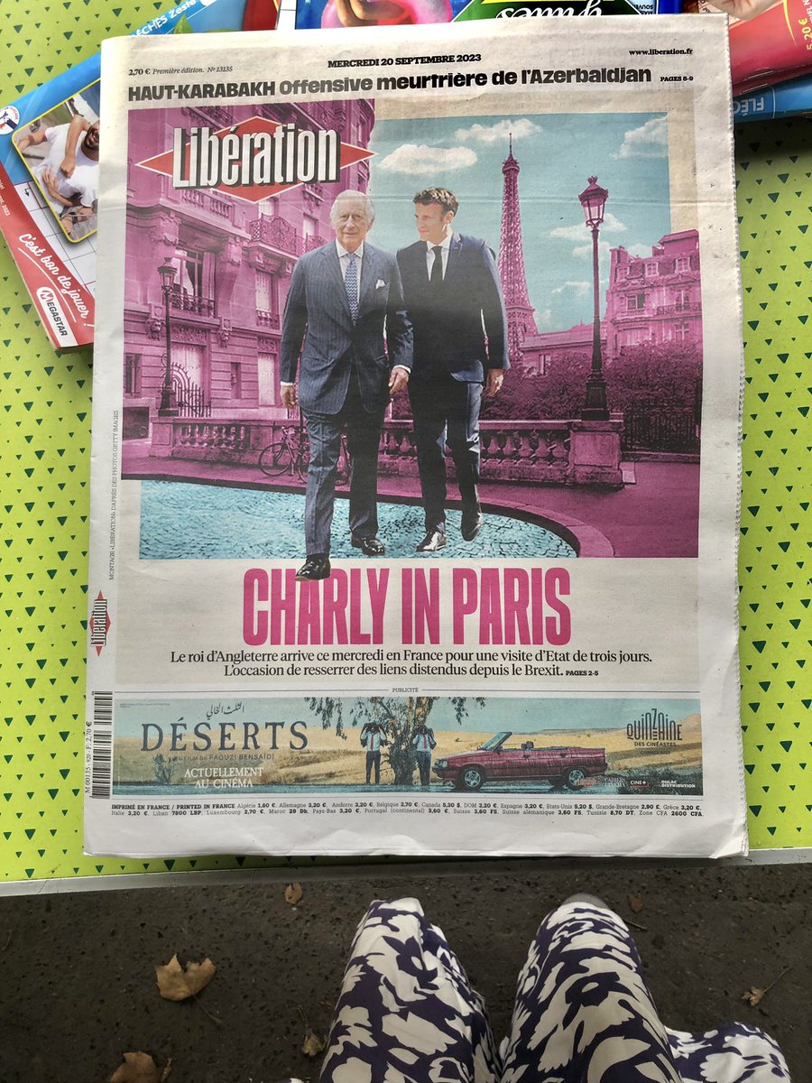 « Charly in Paris » 
#KingCharlesIII in da city