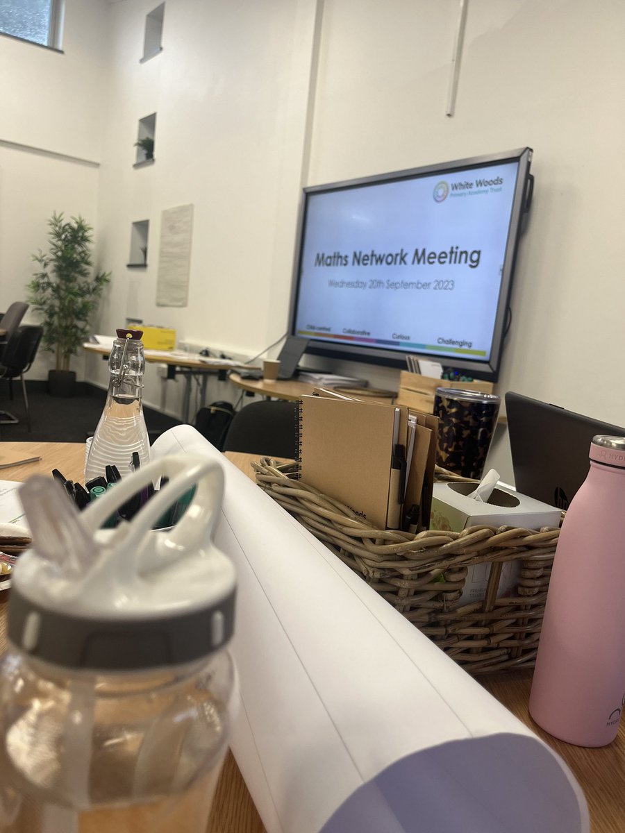 mel_4nie's tweet photo. The lovely rumble around @WhiteWoodsPAT1 colleagues getting together again, kicking off today with @k_dodsworth at our #mathsnetwork meeting #enjoy ✖️➗➕➖🟰 https://t.co/TQRwkO9HDE