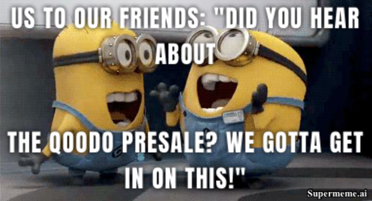 QoodoMemes's tweet photo. It’s finally here 🥹 $QDO 🤩

#ODO #Presale #TokenPreSale #CryptoRevolution #crypto #QoodoOfficial #gempad
#QoodoMemes https://t.co/Crb2M1pmsL
