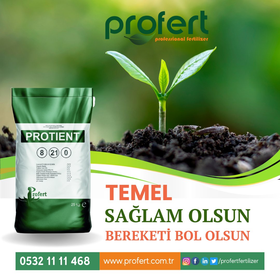 Profertgubre's tweet photo. Profert PROTIENT 8.21.0

Organik madde içeriği ile toprağı zenginleştirir, Topraktaki mikro faunayı canlandırırlar.
İçerisinde bulunan hümik ve Fülvik asit ile kök gelişimini ve solunumu arttırarak, çevresel streslere karşı dayanıklılık oluştururlar.

#profert #çarşamba https://t.co/lTNlv3P6cP