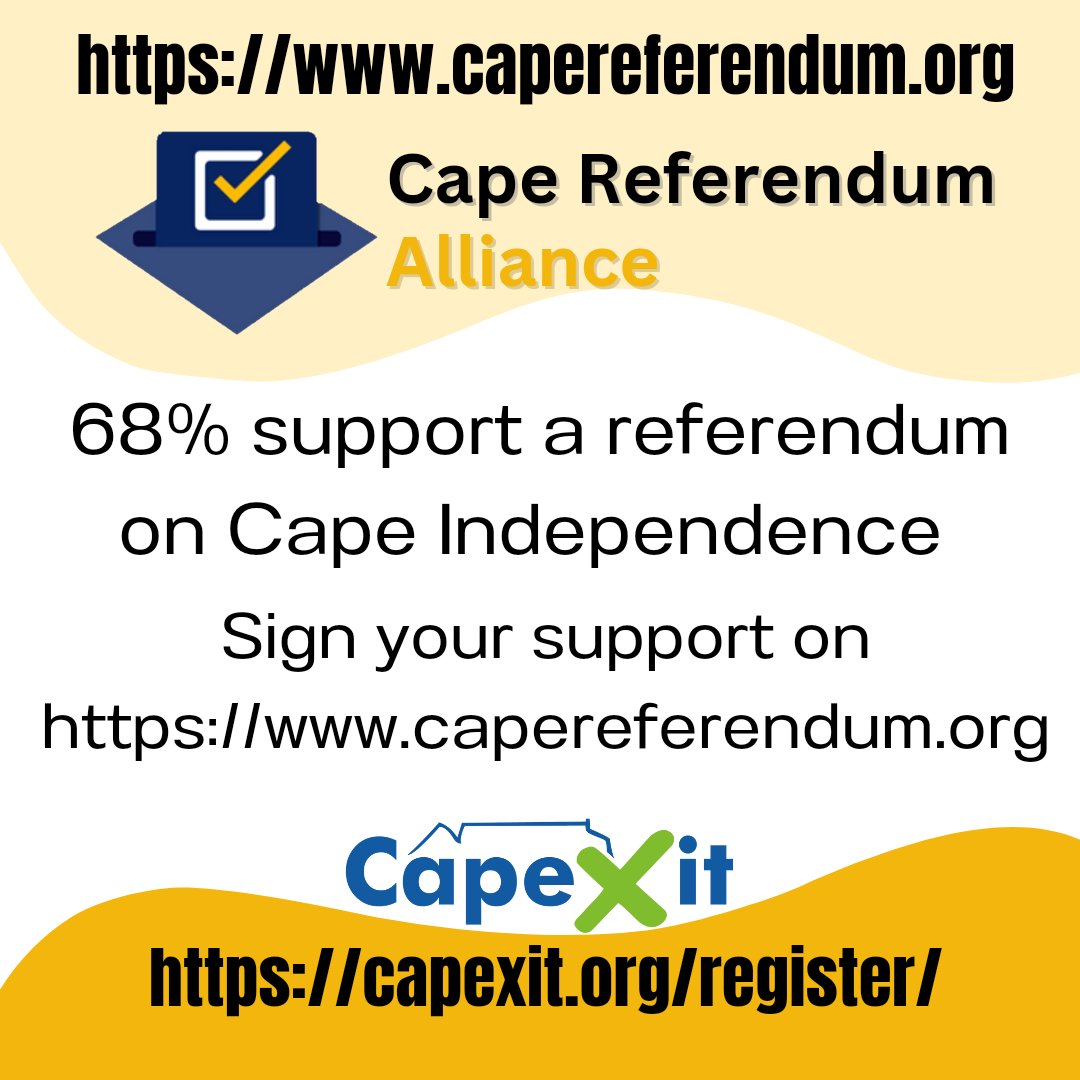 Sign your support on capereferendum.org

Remember to register on capexit.org/register/