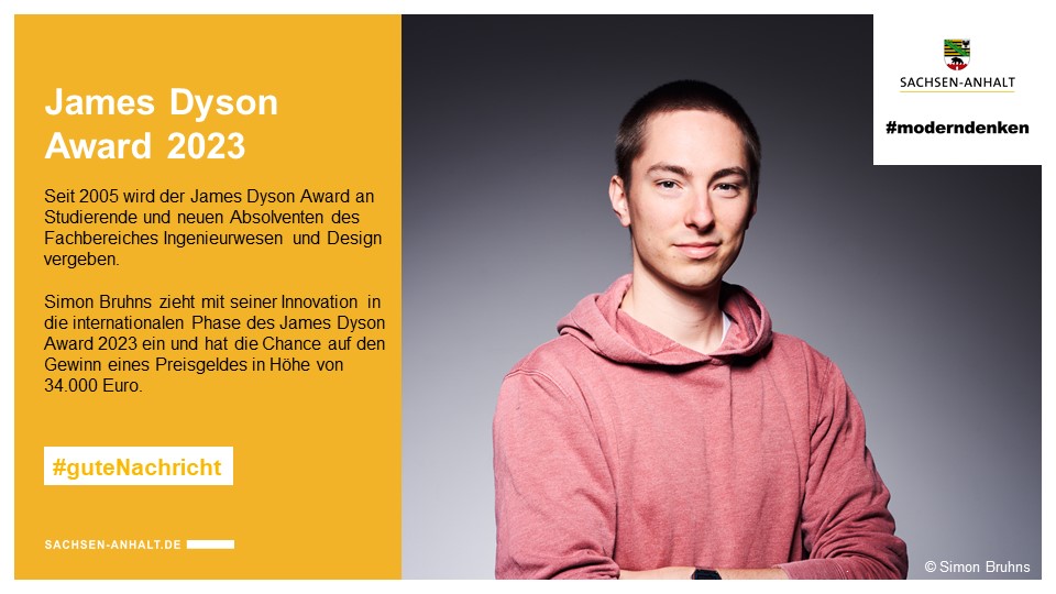 sachsenanhalt's tweet photo. Bekämpfung von Waldbränden mit autonomen Drohnenschwärmen. Das Konzept von Simon Bruhns, Student Engineering Design @hs_magdeburg,wurde beim renommierten @jamesDysonAward und #Bestform-Award mit dem 2. Platz ausgezeichnet.
#Rainpiper #SachsenAnhalt #moderndenken #guteNachricht https://t.co/sIJg8P4jca
