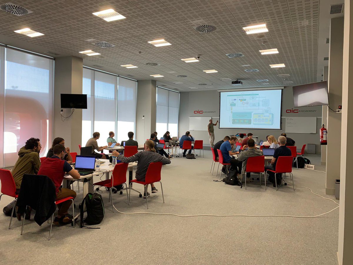 Innovalia_group's tweet photo. A big pleasure to receive @AerosProject consortium in our premises at @AIC_Academy
Fruitfull discussions!
#aerOS #IoT #meeting #technicalworkshop #HorizonEurope https://t.co/ClE3fXeDnA