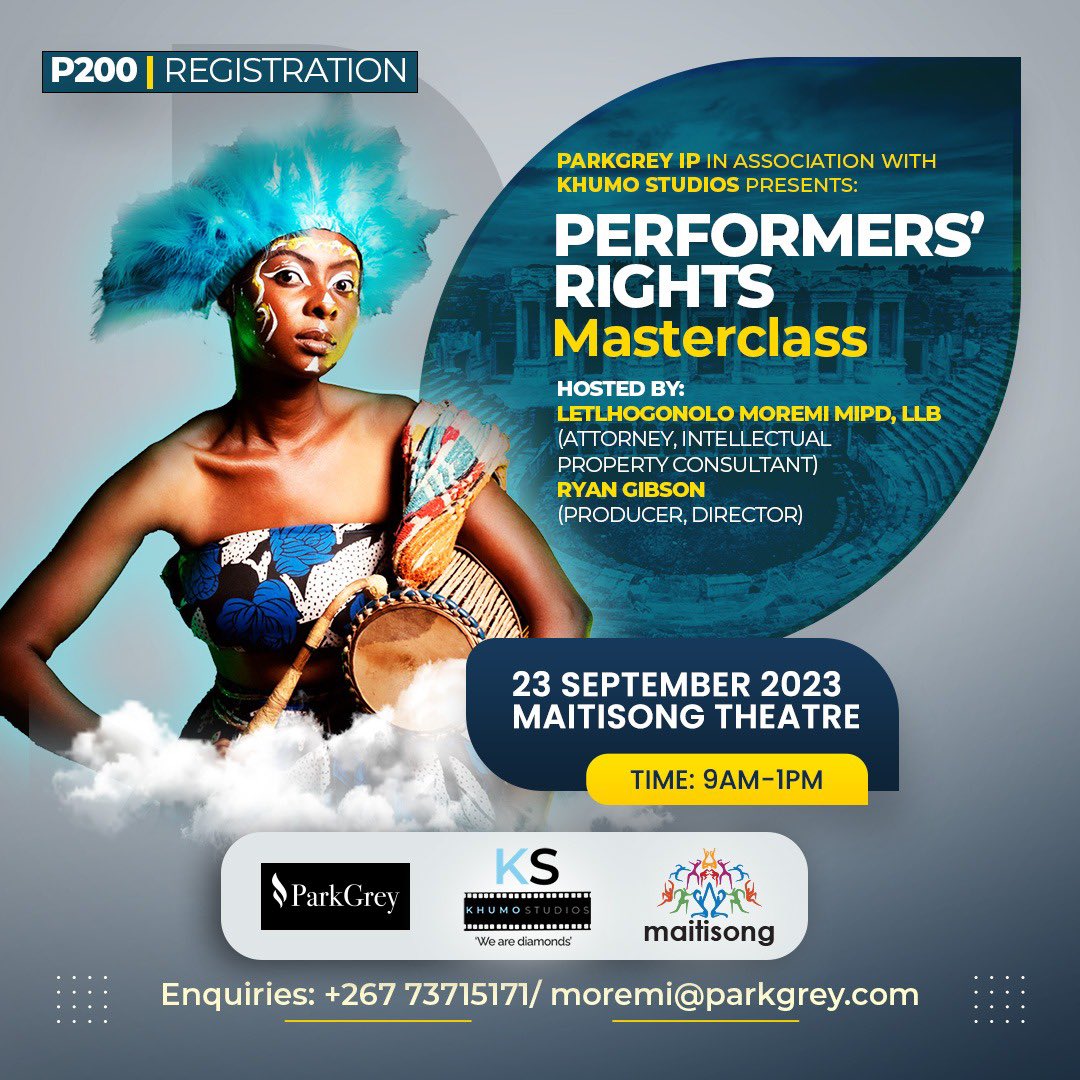 ParkGreyIP's tweet photo. Have you registered? Only 2 days left until our groundbreaking Performer’s Rights Masterclass! Follow instructions on flier to reserve your spot! #ParkGreyIP https://t.co/IJBFj42sdw