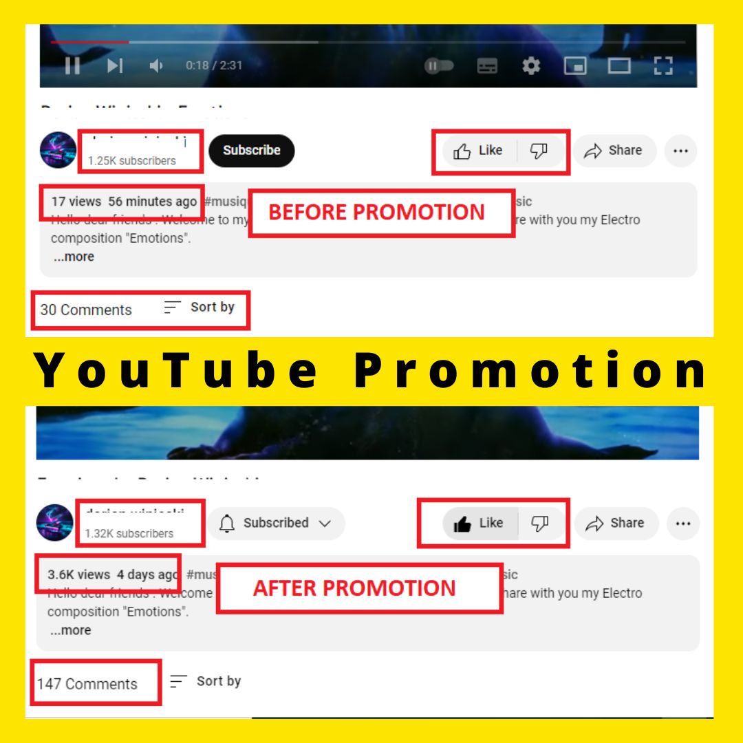 🔥🔥🔥If you need more engagement for Your YouTube channel,
DM me I will help you by giving Organic YouTube Video Promotion.
As a result, You will Receive more engagement.🔥🔥🔥
👉Order On My Fiverr Gig: lnkd.in/dkDkYw3

#youtubepromotion #youtubemusic #youtube