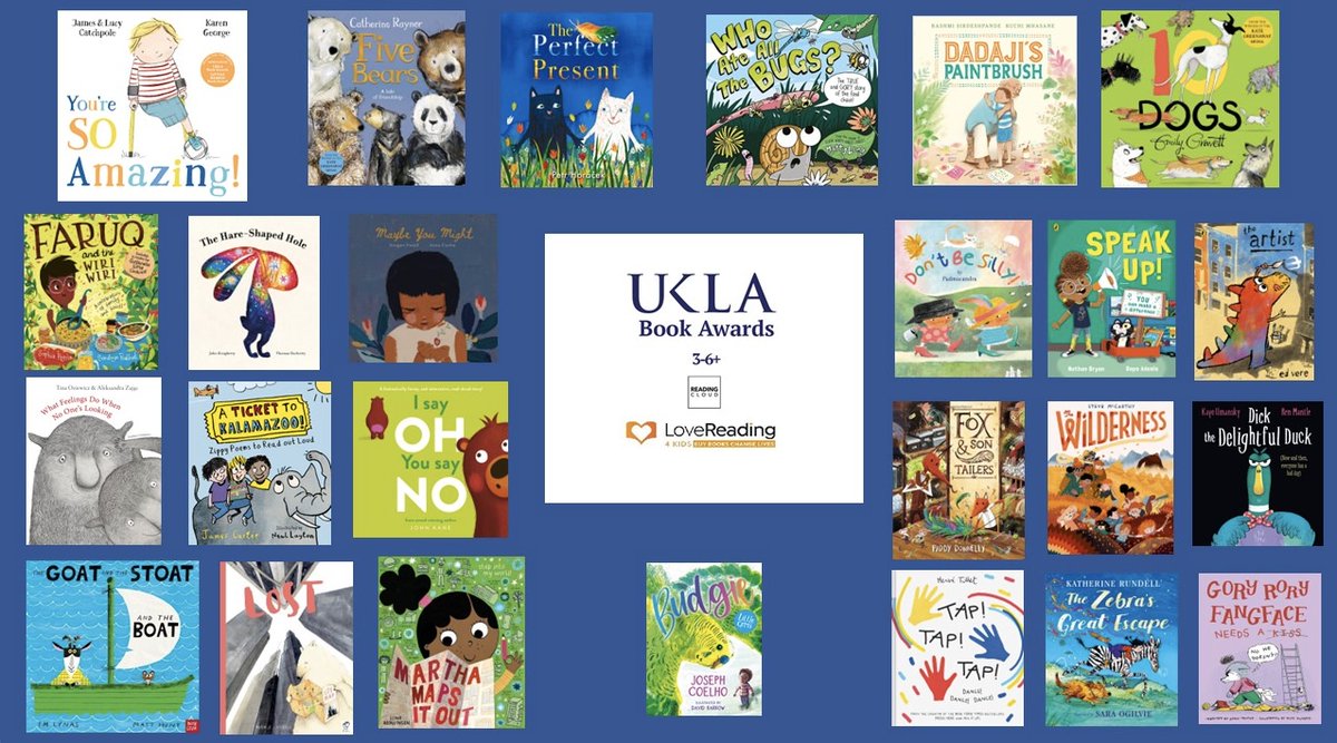 The_UKLA's tweet photo. 3-6+ category UKLA Book Awards 2024 #teacherjudges can’t wait to read, discuss and share these stunning books in schools @lovereadingkids @ReadingCloudESS  #UKLA24 #teachersbookawards @ImogenM16 @smithsmm  @CreativeTeach15 @Joyisreading @LockwoodCm 
https://t.co/iwGGvUqPuO https://t.co/ejrPKgueuQ