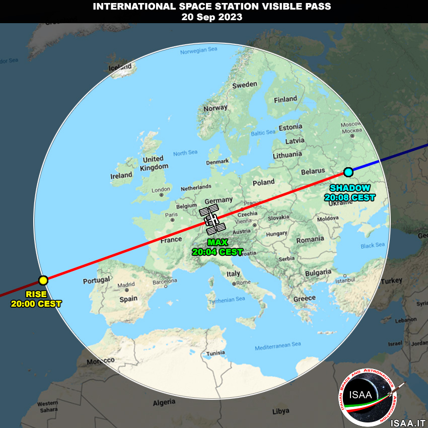 RikyUnreal's tweet photo. ITA 🇮🇹
Stasera 20 settembre ci sarà un passaggio della #ISS visibile da tutta Italia (favorito il nord).
Appuntamento alle 20:02 circa (ora locale) meteo permettendo.
Altro passaggio, ma meno favorevole, alle 21:40.
Buona caccia!
#SpotTheStation #Expedition69 https://t.co/oKwY92Iicq