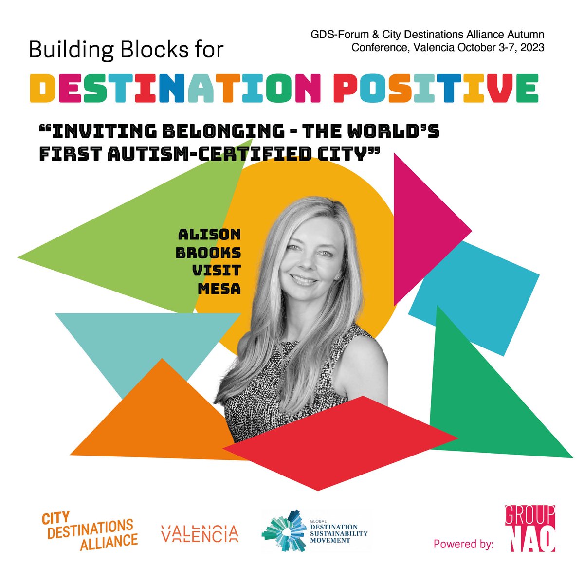 citydna_eu's tweet photo. ๐ง๐ขFrom #Valuegraphics to #InclusiveDataCollection to #SensoryExperienceDesign Join us at the City Destinations Alliance Autumn Conference #BuildingBlocks for #DestinationPositive.
Register: https://t.co/f0YhsIoNtY
#CityDNA @group_nao https://t.co/ebRz6QeSKE