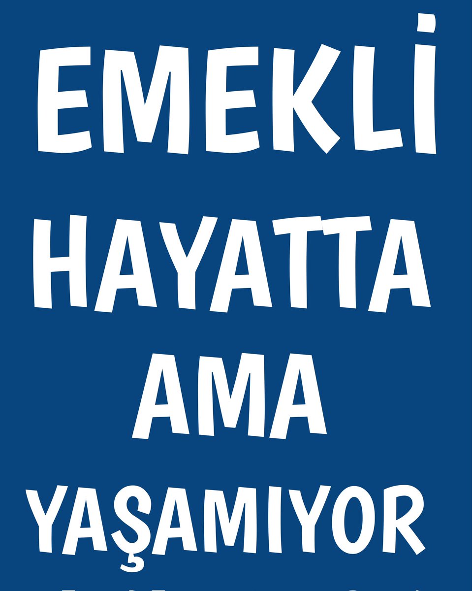 BAŞLADIK 
👇 👇
#TürkiyeYüzyılındaEmekliPerişan

Yılların emek sahibi EMEKLİNİN bugün içinde bulunduğu ahval, Yeni Türkiye Yüzyılının Tablosu olamaz.

Hak ettiğimiz değeri görmek istiyor, insani yaşam şartlarını oluşturacak MAAŞLARI talep ediyoruz. 

<a href="/isikhanvedat/">Prof. Dr. Vedat Işıkhan</a> <a href="/memetsimsek/">Mehmet Simsek</a>