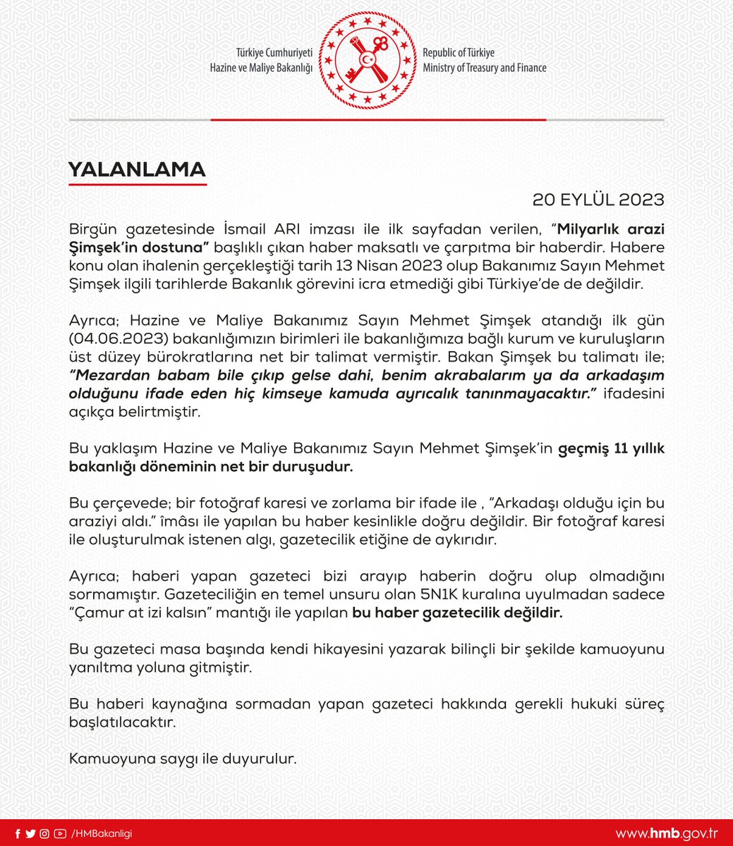 Yalanlama - 20.09.2023