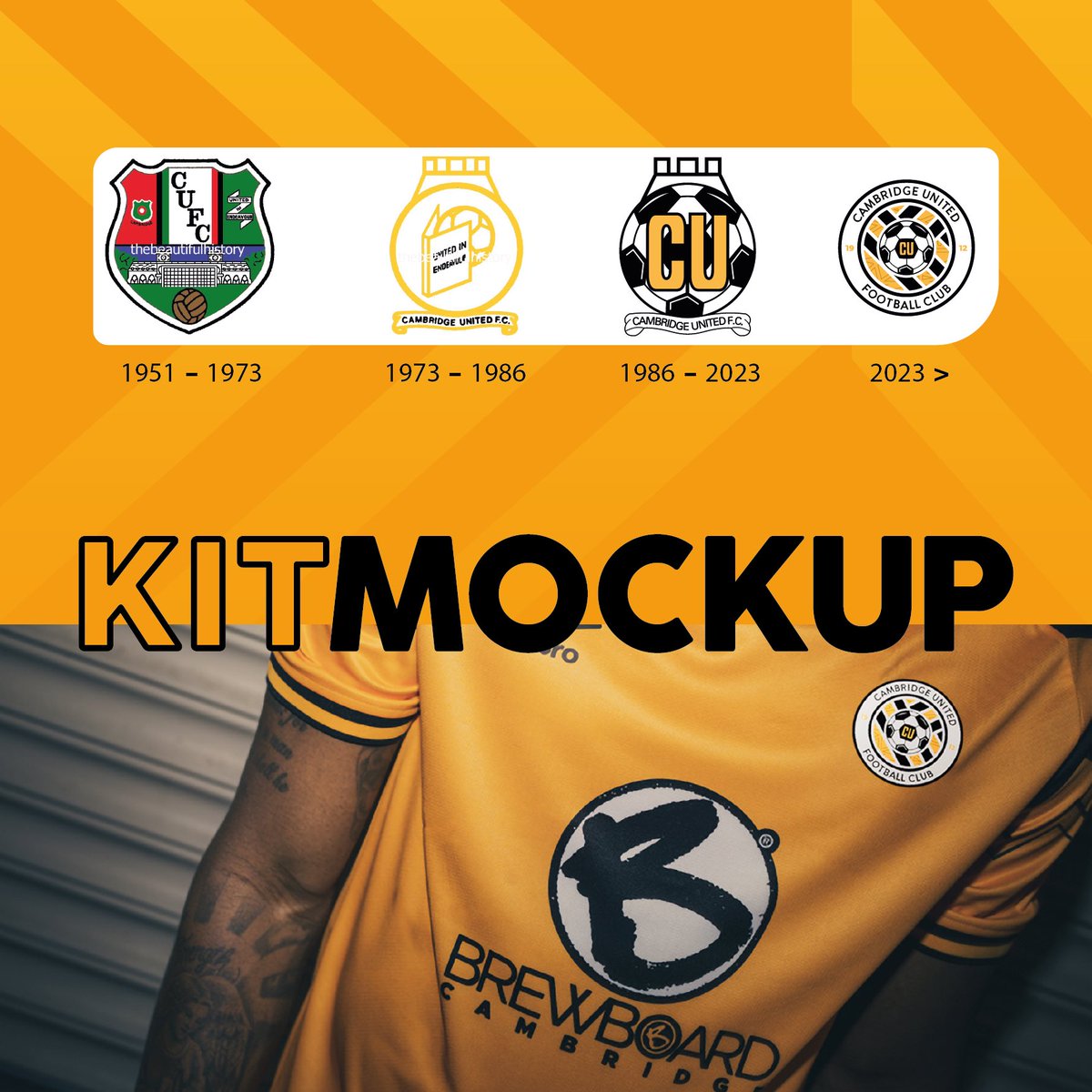 AioneDesign's tweet photo. Recently, Cambridge United announced on their website that they were looking at possibilities of updating their club crest &amp; gave the opportunity to the people to submit their ideas.

Here is my submission.

Let me know what you think!!

#GraphicDesign #Logo #CambridgeUnited https://t.co/xHMV81JMay