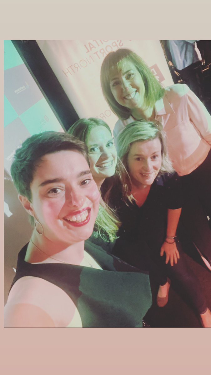 cswift3110's tweet photo. Was such a privilege to share a stage with these three fantastic women for Digital Sport North last night.

We discussed if Tech can be the Catalyst for Growth in Women's Sport?

#FemalePower https://t.co/LL6S6rblXY
