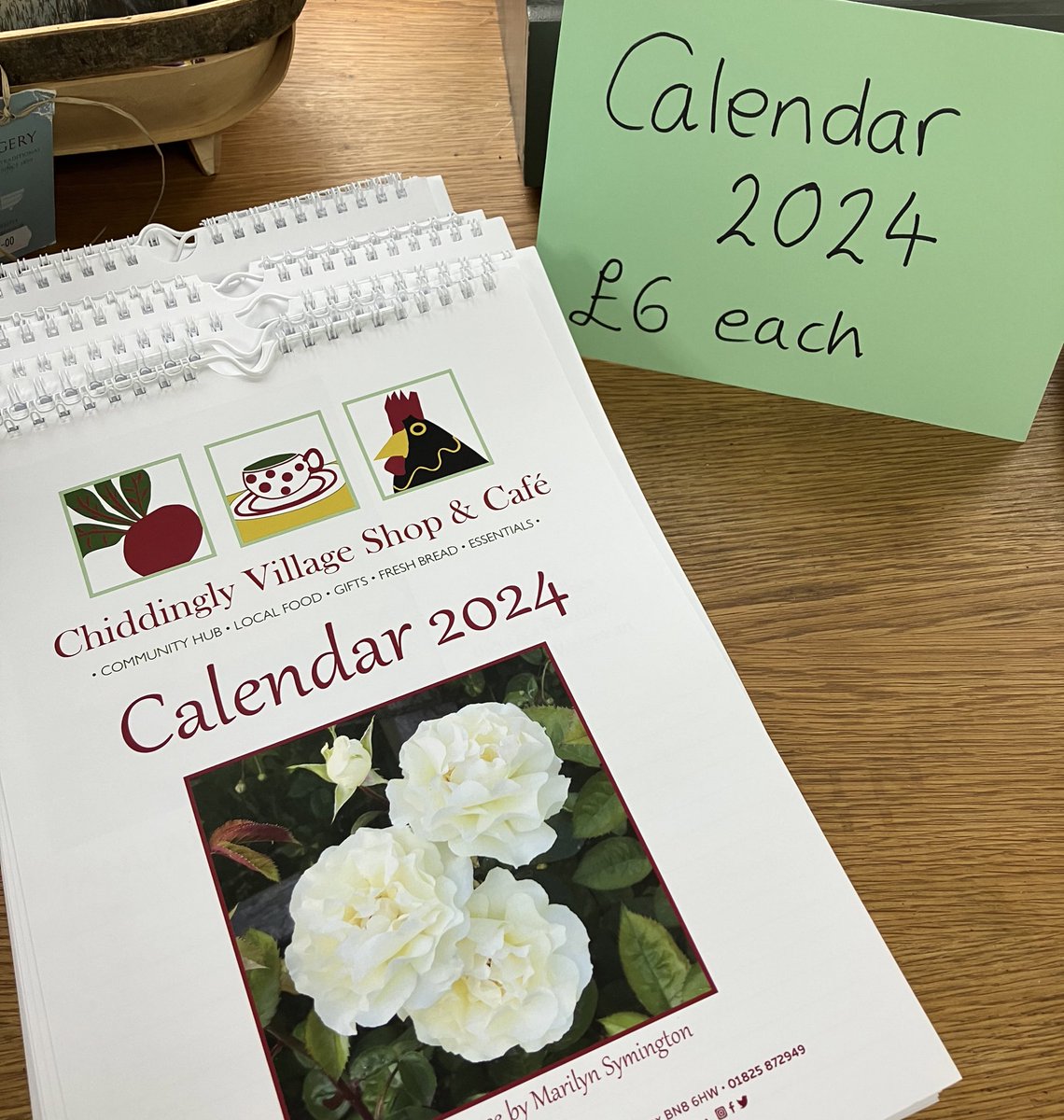 It’s here! The Chiddingly Shop &amp; Cafe Calendar 2024 is now available  🎉

Every year we reach out for people to send in their beautiful photos of the local area. Thank you so much to everyone that sent in photos this year, Chiddingly really is a wonderful village 🌲🌼🌳🐑🌈🐄
