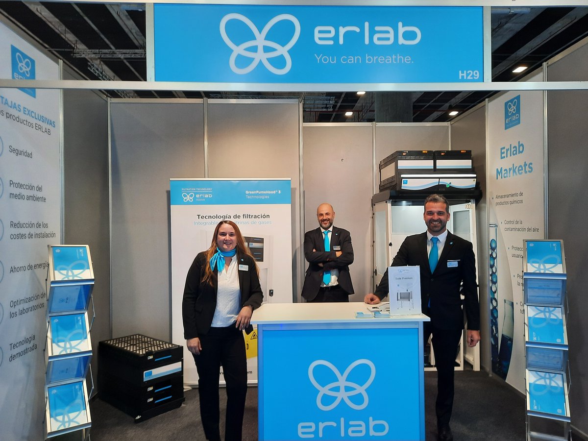 ErlabSafety's tweet photo. Day 1 at Farmaforum!
Our team is looking forward to meeting you at booth H29!
#Farmaforum #laboratory #innovation #erlab #filtration https://t.co/vK4rEv6bT5