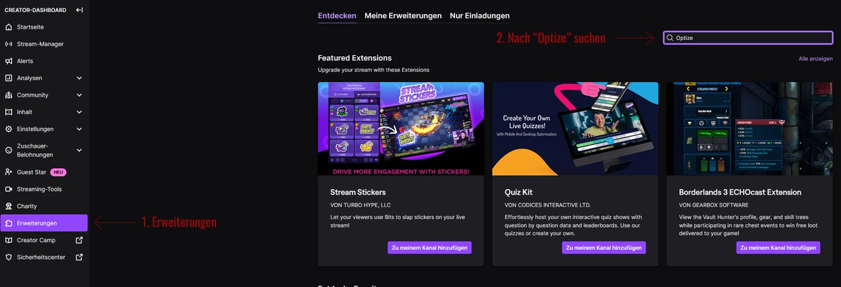 Kaal_lp's tweet photo. Seit soeben ist die Twitch Extension für alle verfügbar.

Mit dieser könnt ihr euren Zuschauern anzeigen, mit wem ihr z. B. in der Montagslobby unterwegs seid, oder wer gerade bei Phasmo schreit, wie Kevin, wenn er kein Fortnite spielen darf.

Gerne teilen

@Twitch @TwitchDE https://t.co/wNzyq2EuIW