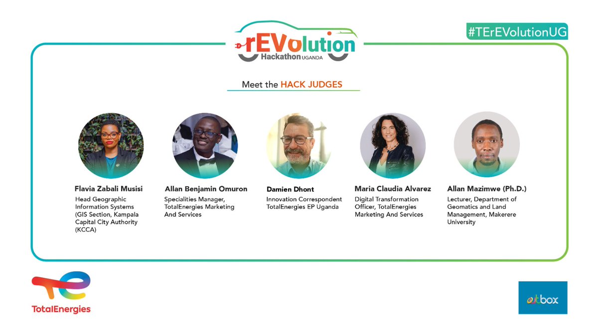 The #TErEVolution hackathon demo day is happening! Today, the teams will showcase their innovative solutions to an independent panel of judges.

Out of the 17 teams hacking, the top 3 winners will be selected.

#TErEVolutionUG