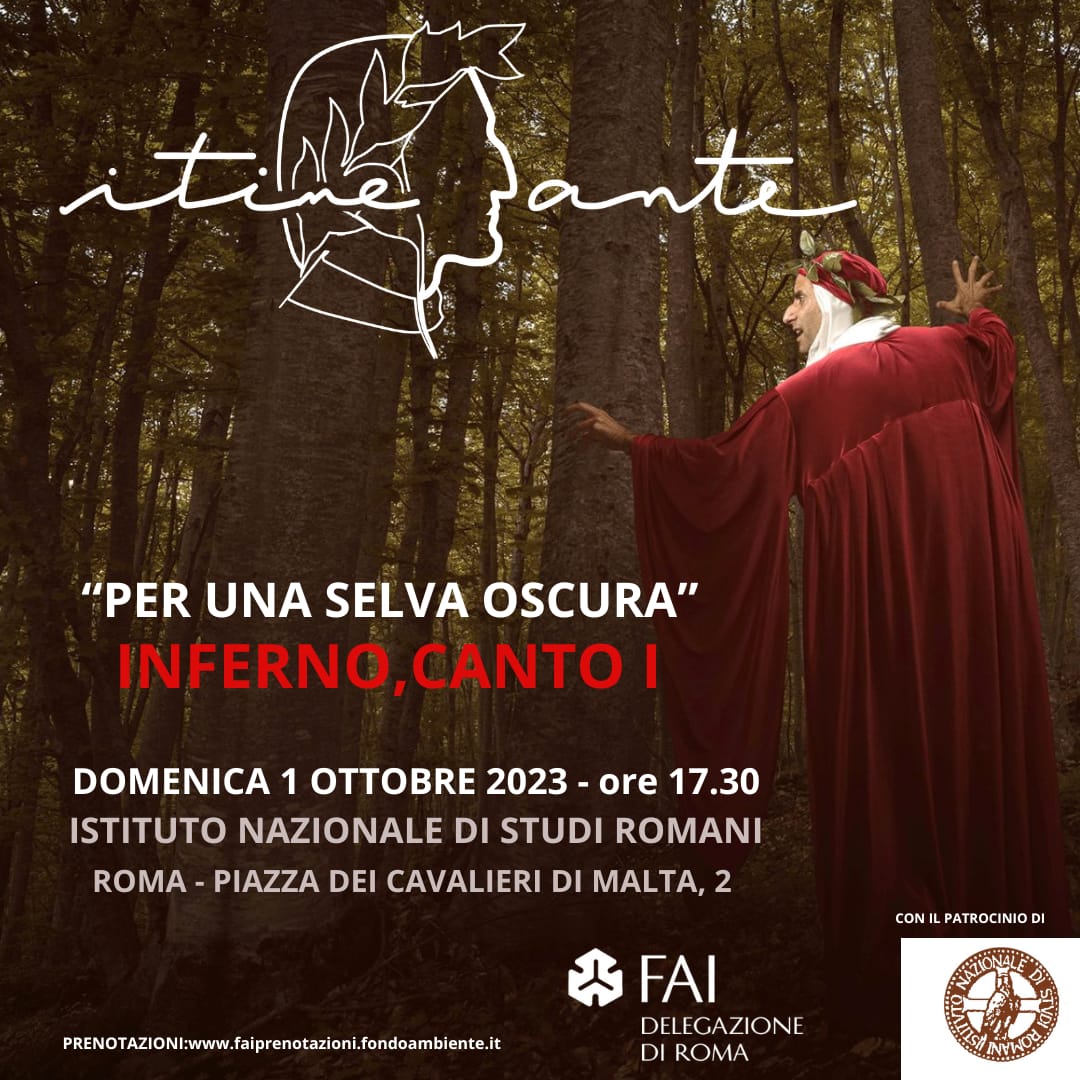 🗓️ Domenica #1ottobre la Delegazione #fairoma presenta l'evento ItineDante "Per una selva oscura.." Inferno, Canto I.

ℹ️ Info e prenotazioni: faiprenotazioni.fondoambiente.it/evento/itineda…

#dante #roma #inferno