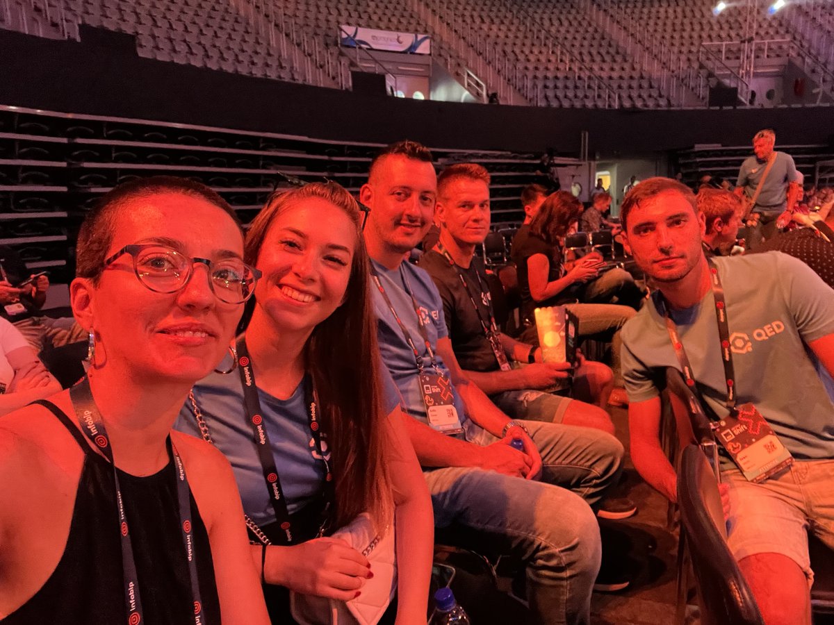 QED_code's tweet photo. Yesterday, the QED team had a great time on the 2nd day of the Infobip Shift conference; they listened to great speakers, met new people, and, most importantly, had a great time 😊
#conference2023 #shift #Zadar #qed https://t.co/6Bq2NpITf8