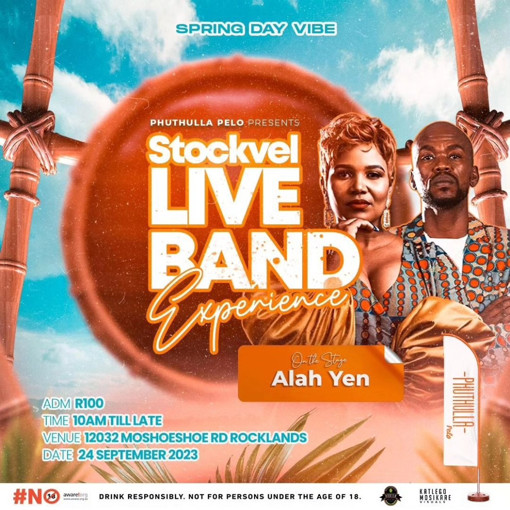 CraftRooted's tweet image. Let's go!!! We counting down to The STOCKVEL LIVE BAND EXPERIENCE 

To add on to the pleasure of the experience, Rooted will be giving a complimentary blue gin &amp;amp; tonic to the first 20 people who buy their ticket from us. *Few tickets left - get yours now!! 
Contact Us!!