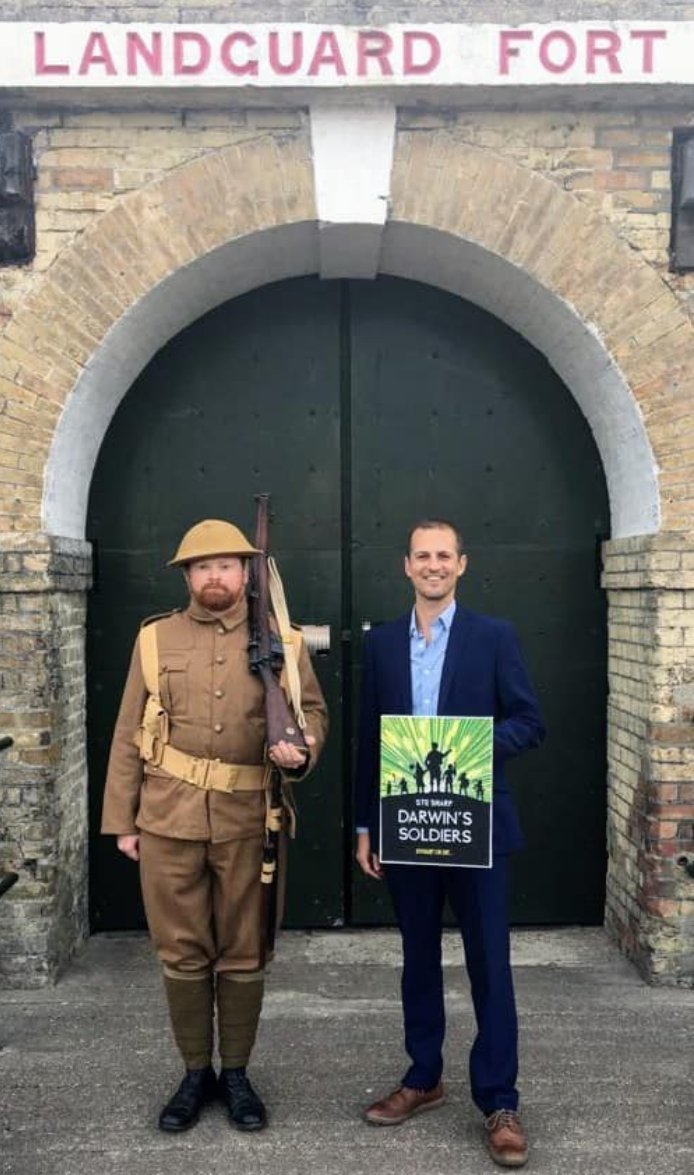 SteSharpAuthor's tweet photo. Five years since #DarwinsSoldiers launched at @LandguardF and what a ride it's been since!
The whole #OriginTrilogy has been released, plus the #RedfernSeries! ππ
And it all started 25 years ago today, in 1998, with a strange dream...
#Amwriting #AmReading #Scifi https://t.co/2XLH4VPwwv