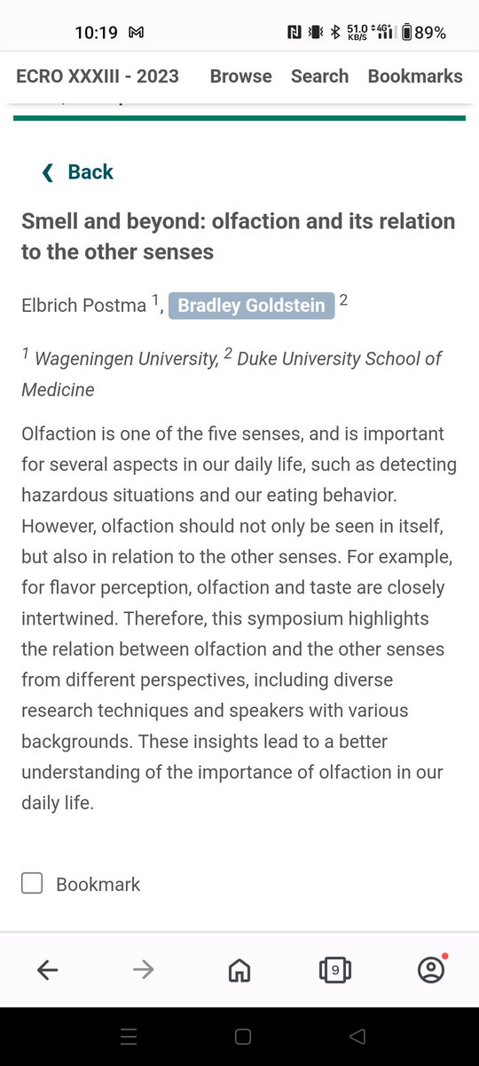 Very excited for the 'Smell and beyond " symposium, on the relationship between the sense of smell 👃 and the other senses🖐️👂👅👀. It definitely drew in a crowd here @ecro2023 #ecro2023!