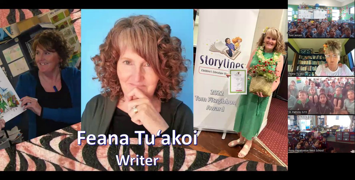 hewcrystal's tweet photo. @tepoumuramura @readaloudNZ @feanatuakoi Brilliant author chat with Year 3&amp;4's for Lopini the Legend. Engaging, info packed and fast paced! What a legend Feana! https://t.co/A4gg7Q7KTH