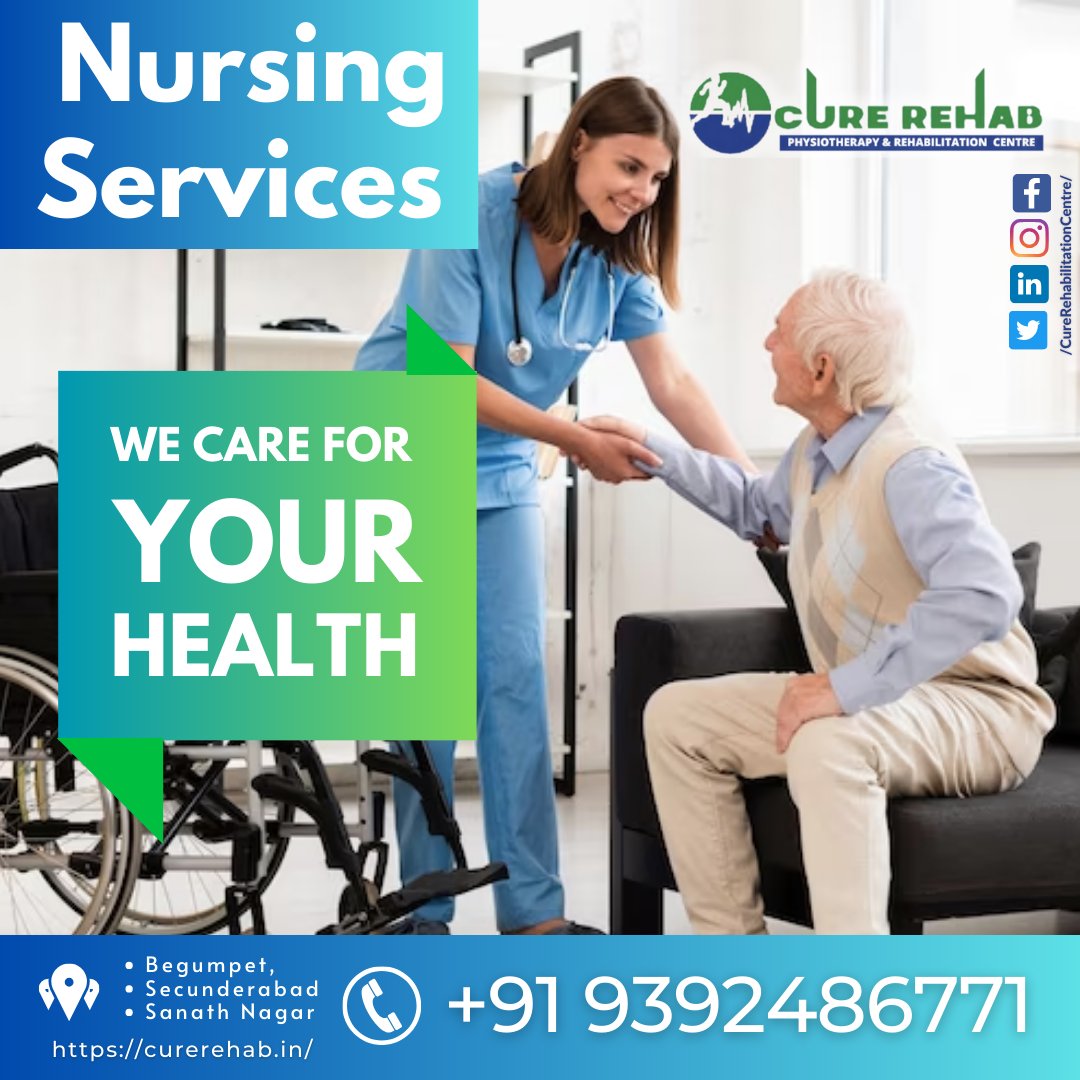 #CureRehab #NursingServices #Healthcare #NursingCare #HyderabadHealth #PatientCare #HyderabadNurses  #HealthyLife #HealthSupport #QualityCare #NursingProfession #HealthIsWealth #BestCare #PatientWellbeing #HyderabadRehab #HealthcareSupport #NursingAssistance #HealthMatters