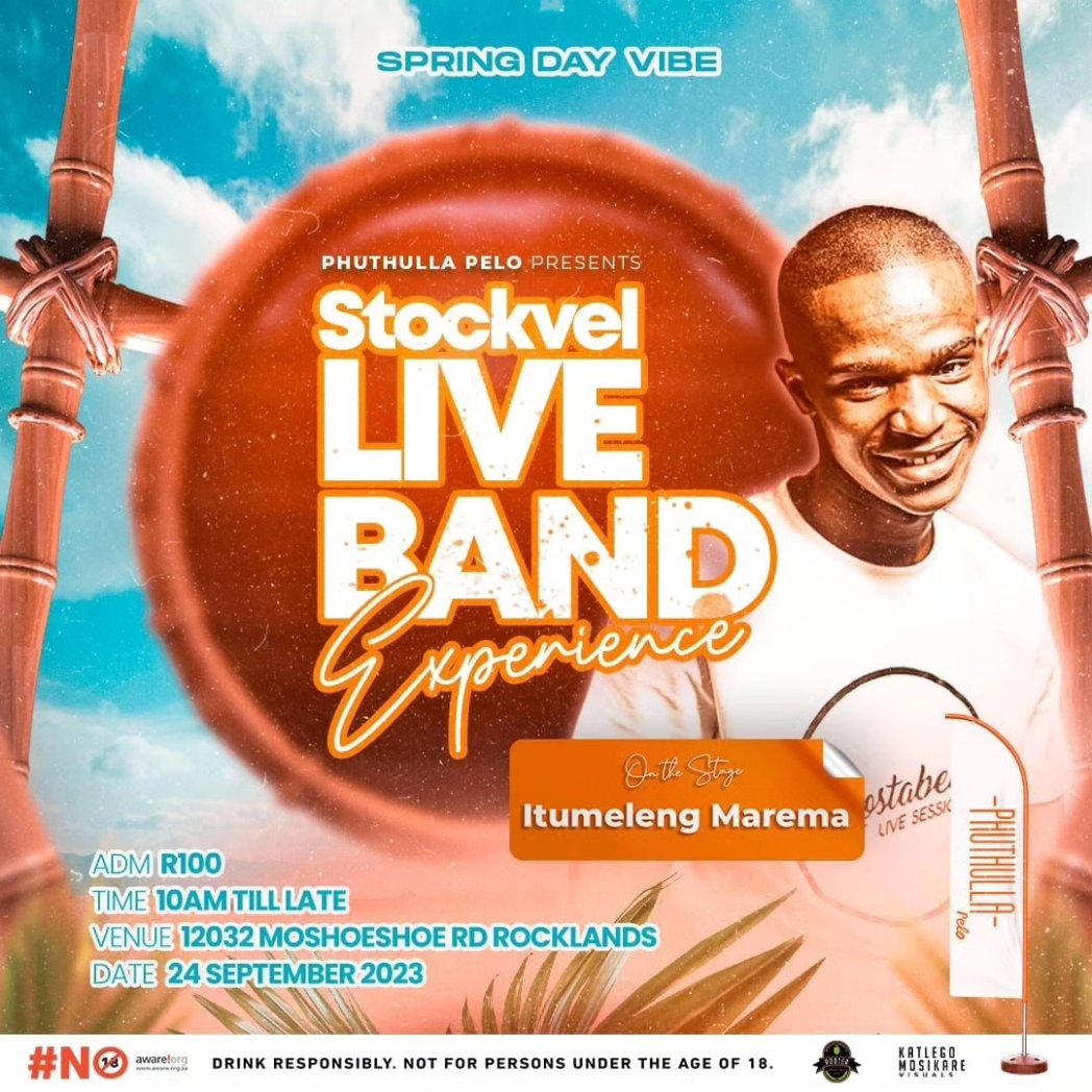 CraftRooted's tweet image. Let's go!!! We counting down to The STOCKVEL LIVE BAND EXPERIENCE 

To add on to the pleasure of the experience, Rooted will be giving a complimentary blue gin &amp;amp; tonic to the first 20 people who buy their ticket from us. *Few tickets left - get yours now!! 
Contact Us!!
