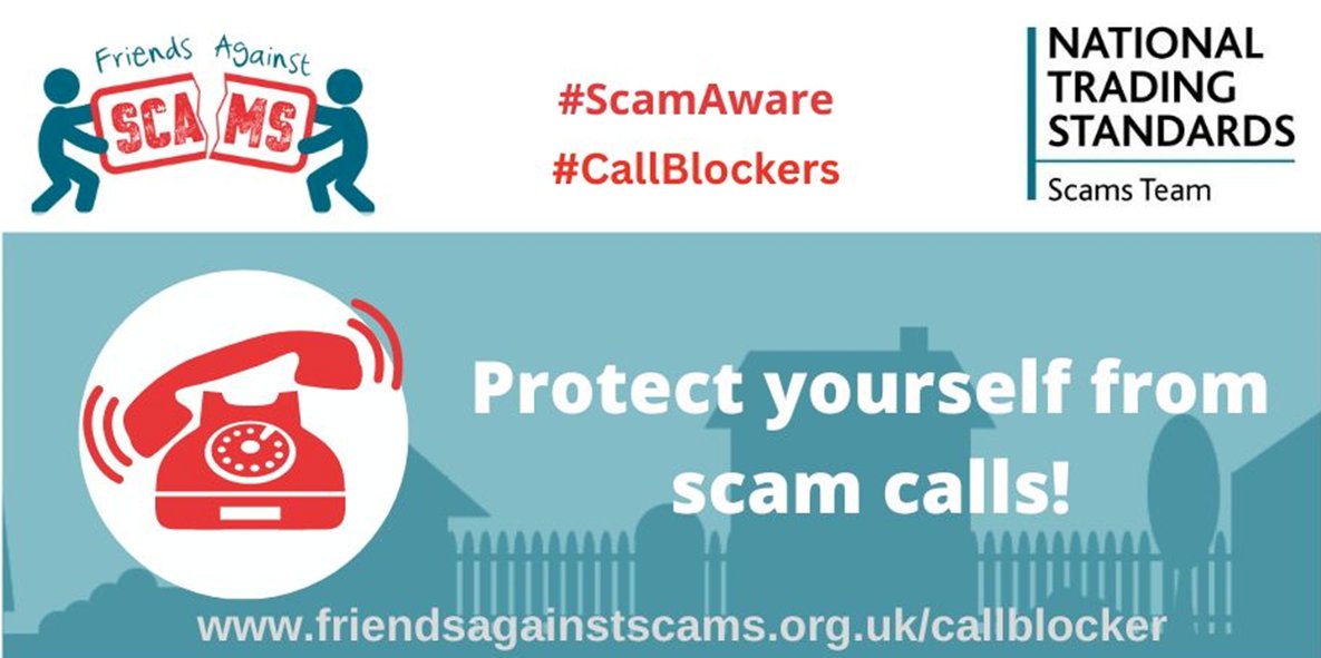 AgainstScams's tweet photo. 🚫 Criminals won't stand a chance with a call blocker by your side. These amazing units have a track record of blocking 91% of scam and nuisance calls! Protect yourself and your loved ones - apply for a FREE call blocker at https://t.co/wbj86Kps7n
#ScamAware #CallBlockers https://t.co/RoLwF9WS1C