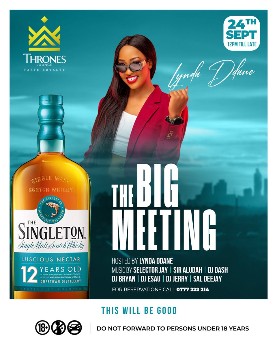 gad_rogers's tweet photo. 🌞Rise and shine, brunch lovers!
🥂 Join us this Sunday for the ultimate #TheBigMeetingBrunch Party happening at @throneskampala 

@lynda_ddane is our host for the day. Music by @DjAludah and @JSelectorJay 

Then @AzawiOfficial and her Band will sing for you. https://t.co/ocgK3oVy3R