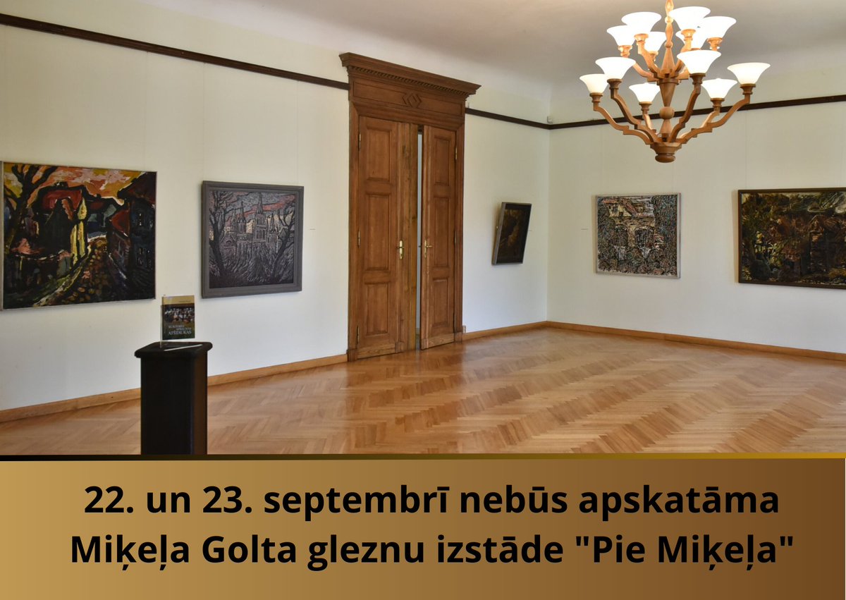 Talsu_muzejs's tweet image. 22. un 23. septembrī Talsu novada muzejā norisināsies seminārs &quot;Lībiskā un kursiskā simboze Ziemeļkurzemē&quot;.
Šo dienu laikā nebūs apskatāma Miķeļa Golta gleznu izstāde &quot;Pie Miķeļa&quot;.
Atvainojamies par sagādātajām neērtībām!
#talsi #talsumuzejs #novadamuzejs