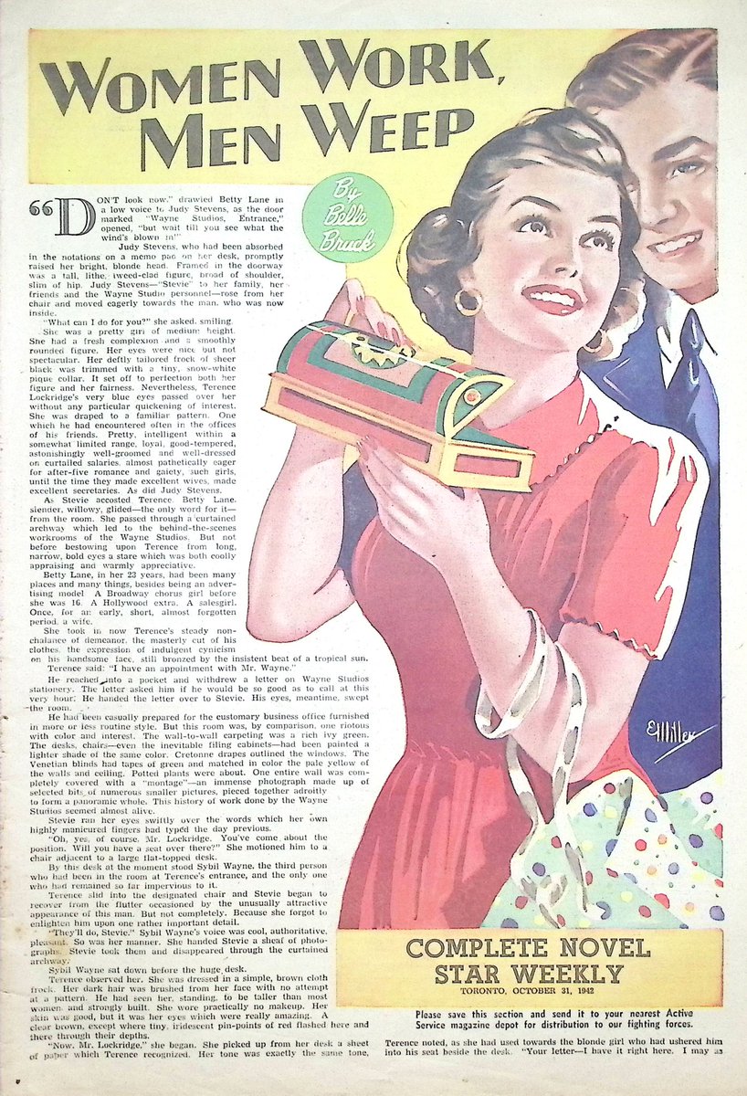 SpookyBooky8's tweet photo. New review! Is this newspaper novel from 1942 a lost masterpiece of early feminism? Or is it a sad reflection of the times? Possibly both? Read all about it on https://t.co/6hd4TpnoU9 https://t.co/XjezAaFCB9