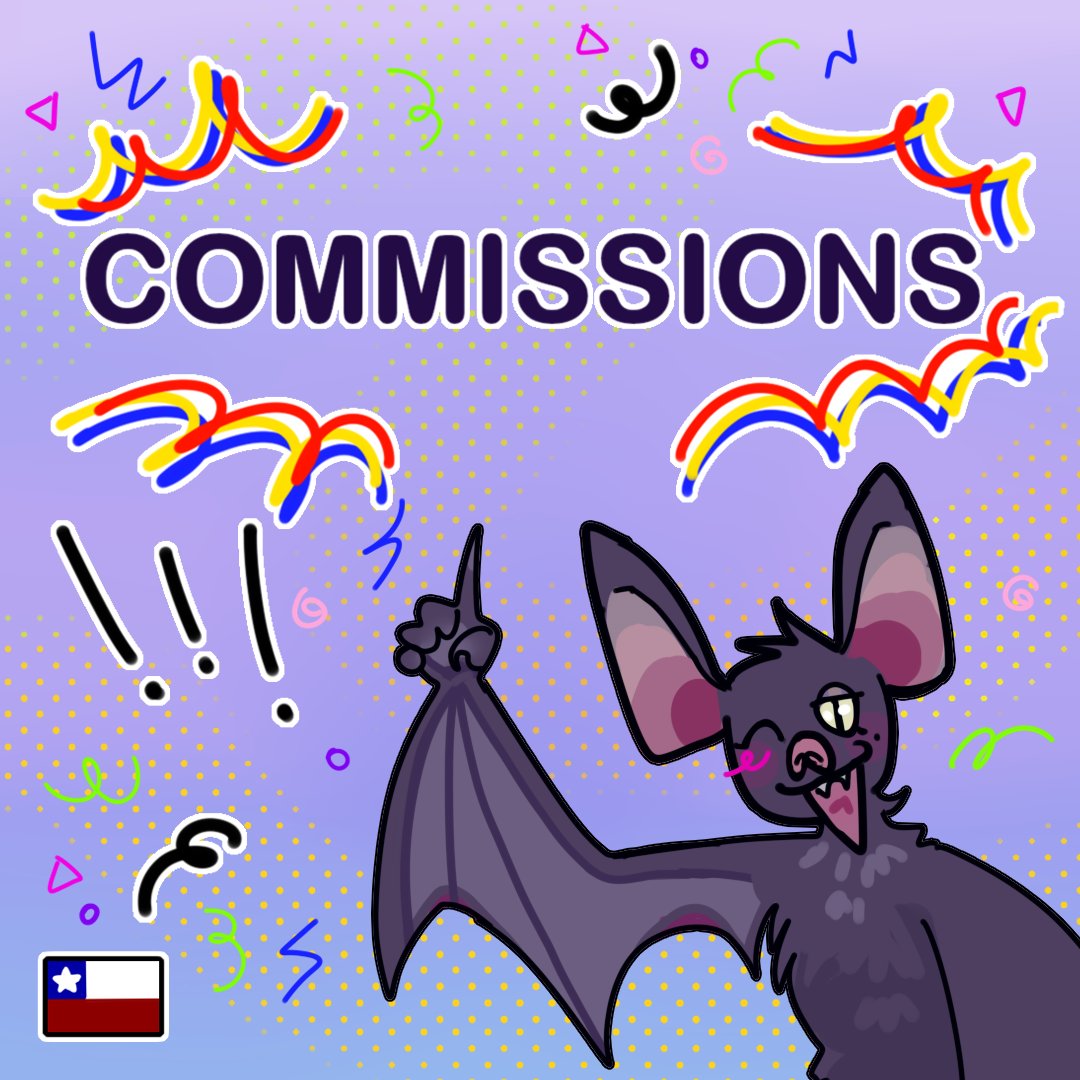 iustusvncs's tweet photo. COMMISSIONS INFO !  

Will be open for any country worldwide now !

*Terms and conditions are at the very end of the thread
Shares and rts are extremely appreciated💜
Payment methods:
VISA PAYPAL &amp; Chile bank accounts 
#artist #commissions #digitalart #fanart #furry #myartwork https://t.co/NyacbHYWBO